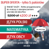 Pakiet Duży - Pełne przygotowanie do matury z ubezpieczeniem Ucz się do skutku |  4100 zł + wpisowe 100 zł