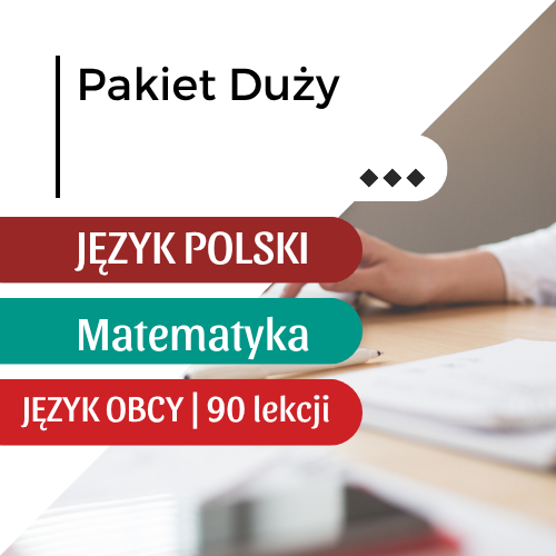 Pakiet Duży - Pełne przygotowanie |  4600 zł + wpisowe 100 zł